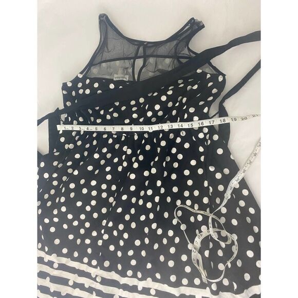 Motherhood Maternity Black and White Polka Dot Dress Pregnancy - Size Large - Picture 6 of 10